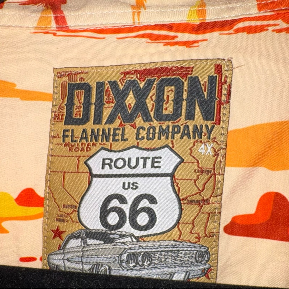 DIXXON Flannel Co. Men’s 4x Route 66 Desert Short-Sleeve Button-Up - like new - Picture 3 of 11